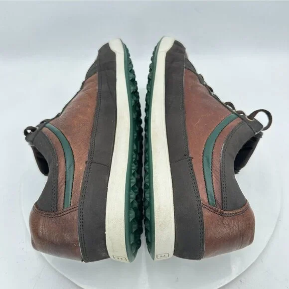 FootJoy Contour Casual Men Size 11M 54275 Dark Brown Green Leather Golf Shoes - Picture 6 of 12
